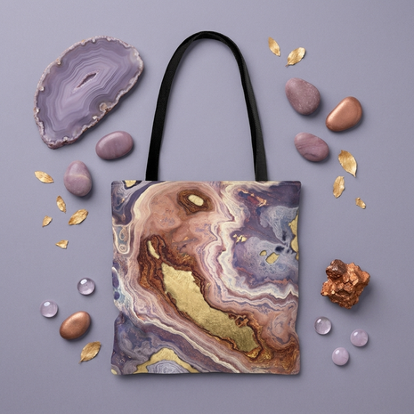 Mauve Agate - Tote Bag
