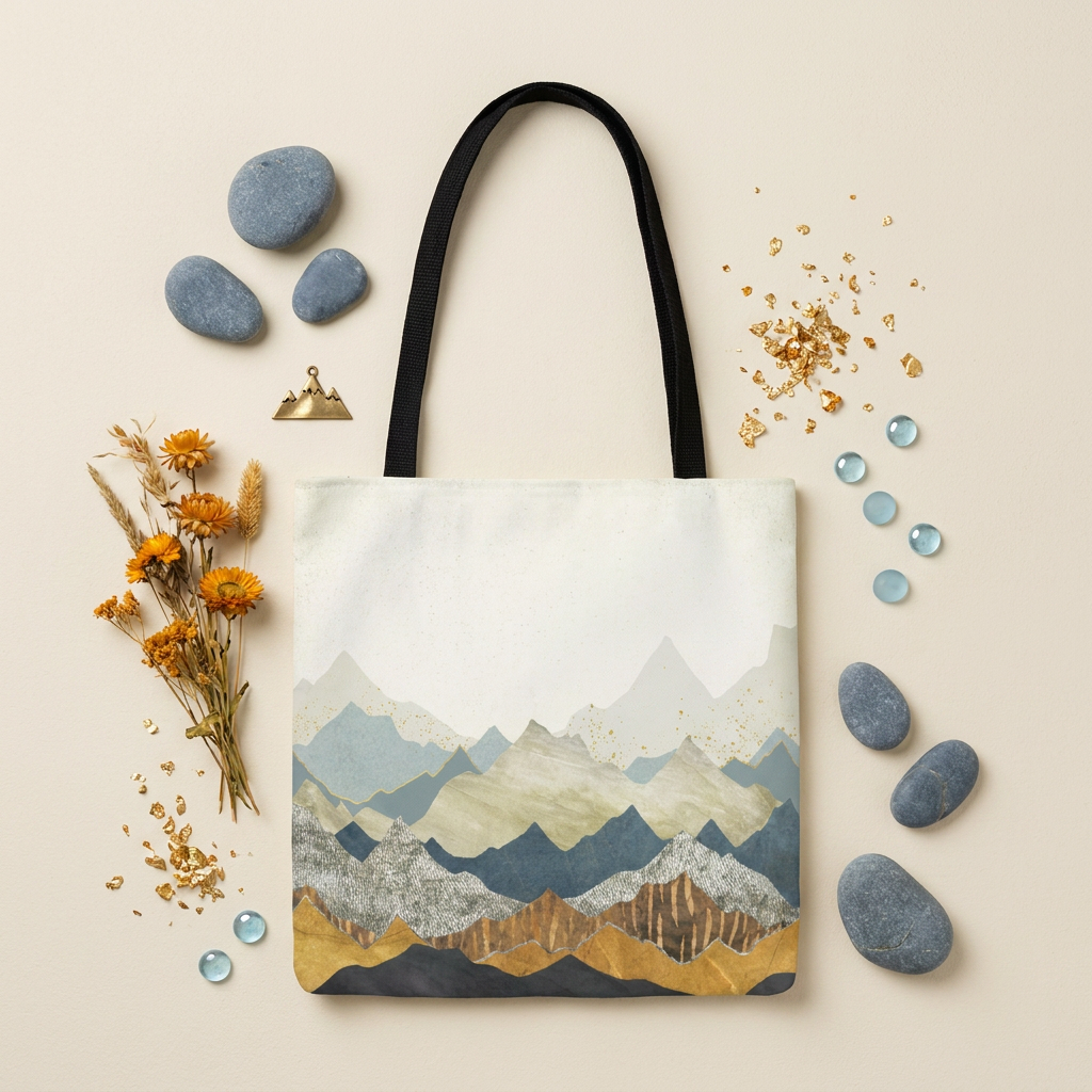 Distant Peaks - Tote Bag