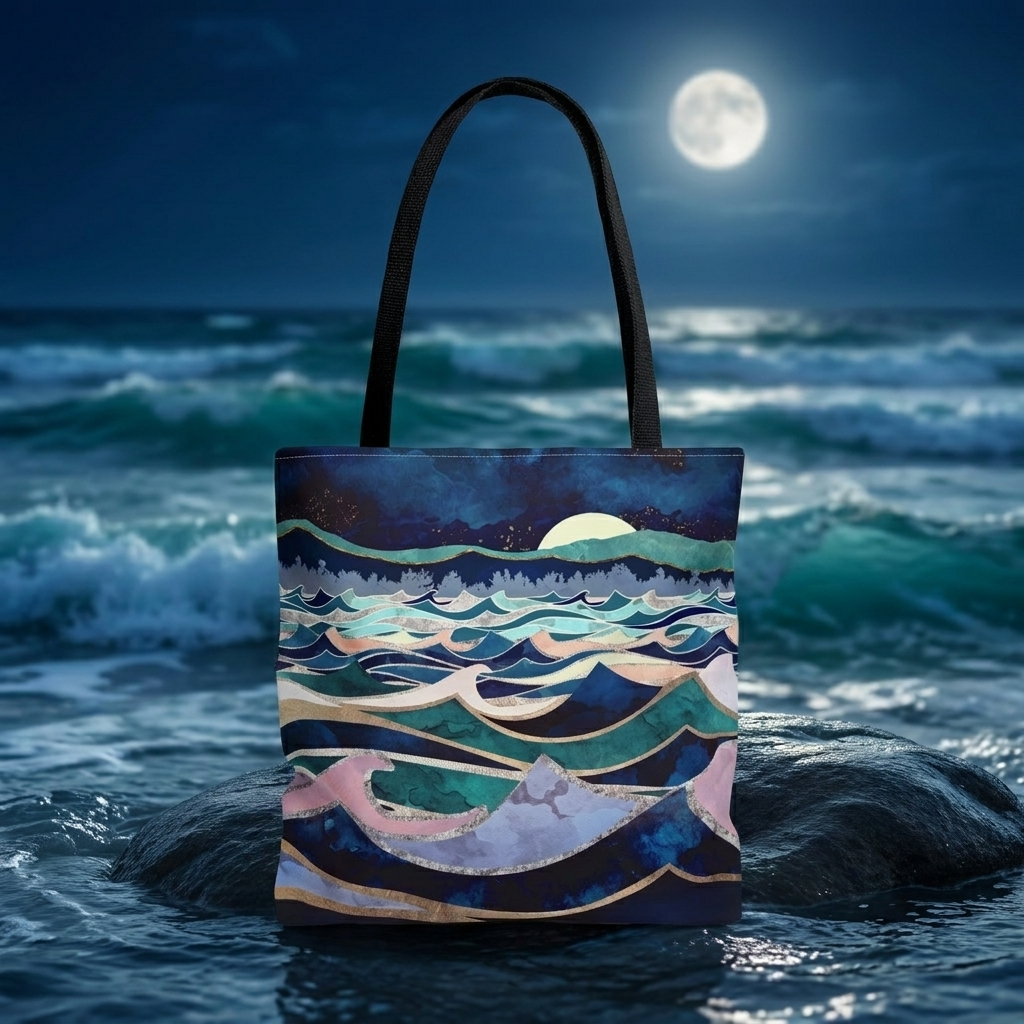 Moonlit Ocean - Tote Bag
