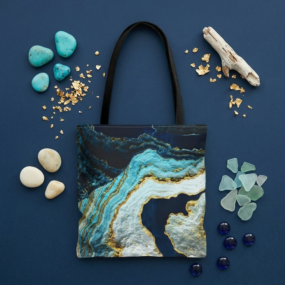 Aerial Ocean Abstract - Tote Bag