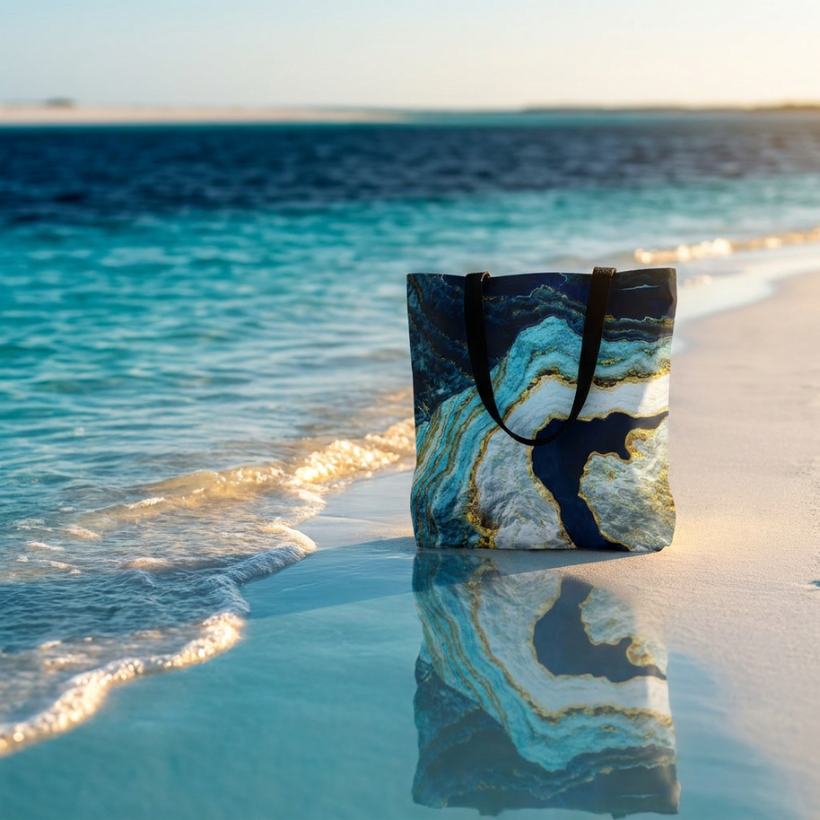 Aerial Ocean Abstract - Tote Bag