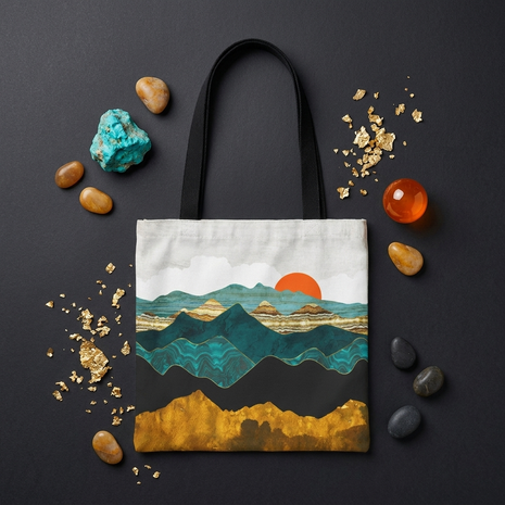 Turquoise Vista - Tote Bag