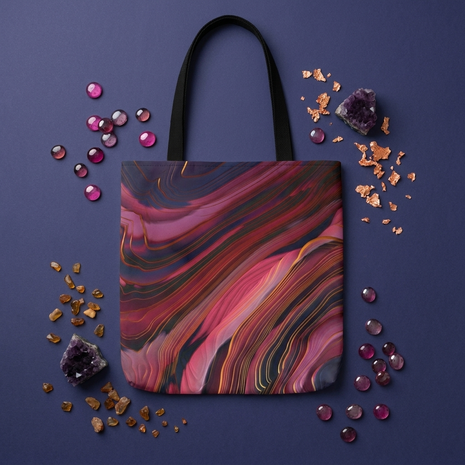 Plum Abstract - Tote Bag