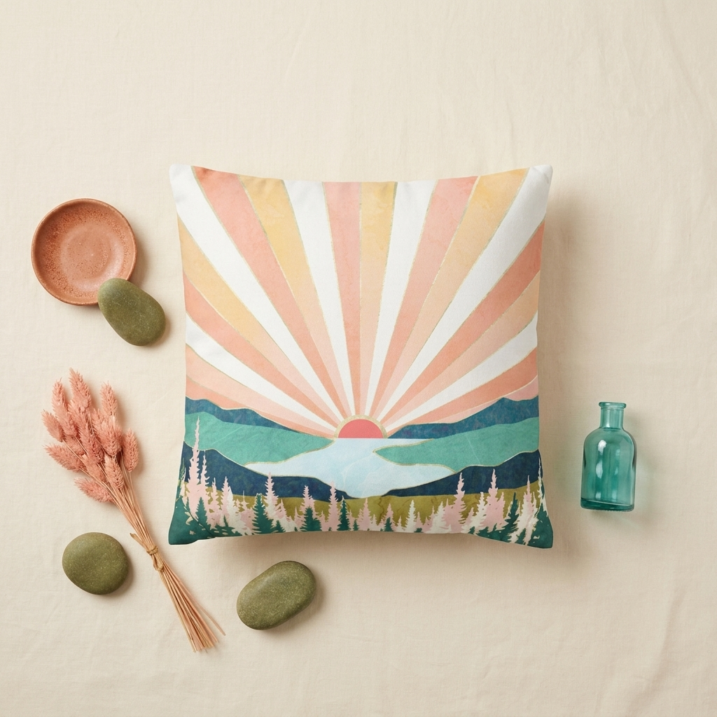 Summer Sunset - Decorative Pillow Cover