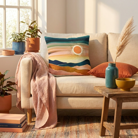 Jewel Dusk - Decorative Pillow Cover