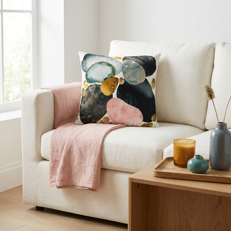 Pebble Abstract - Decorative Pillow Cover