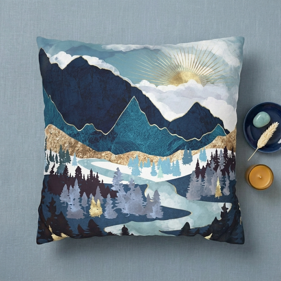 Valley Sunrise - Decorative Pillow Cover