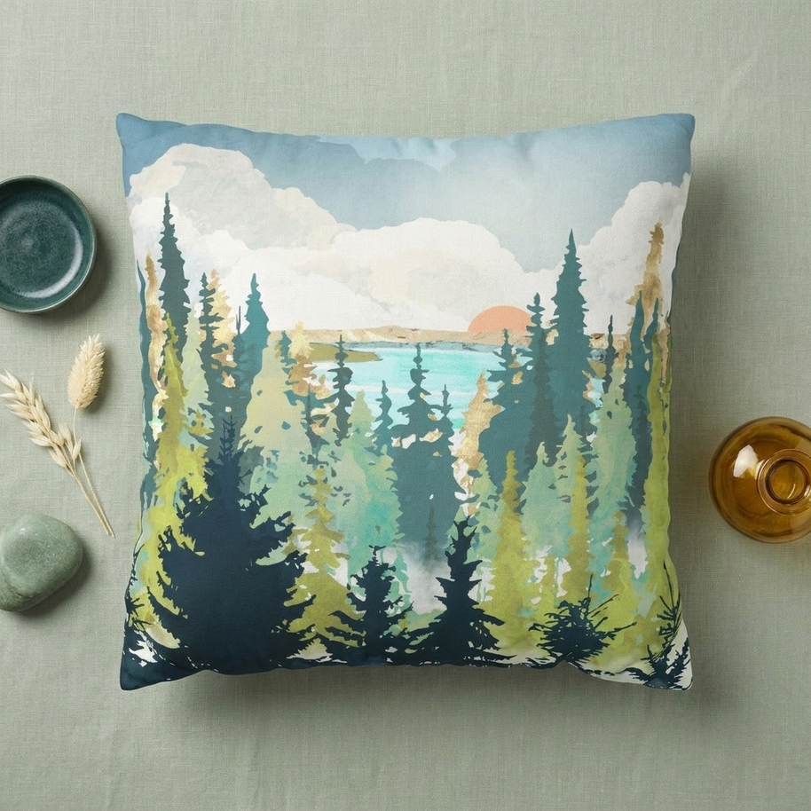 Summer View - Decorative Pillow Cover