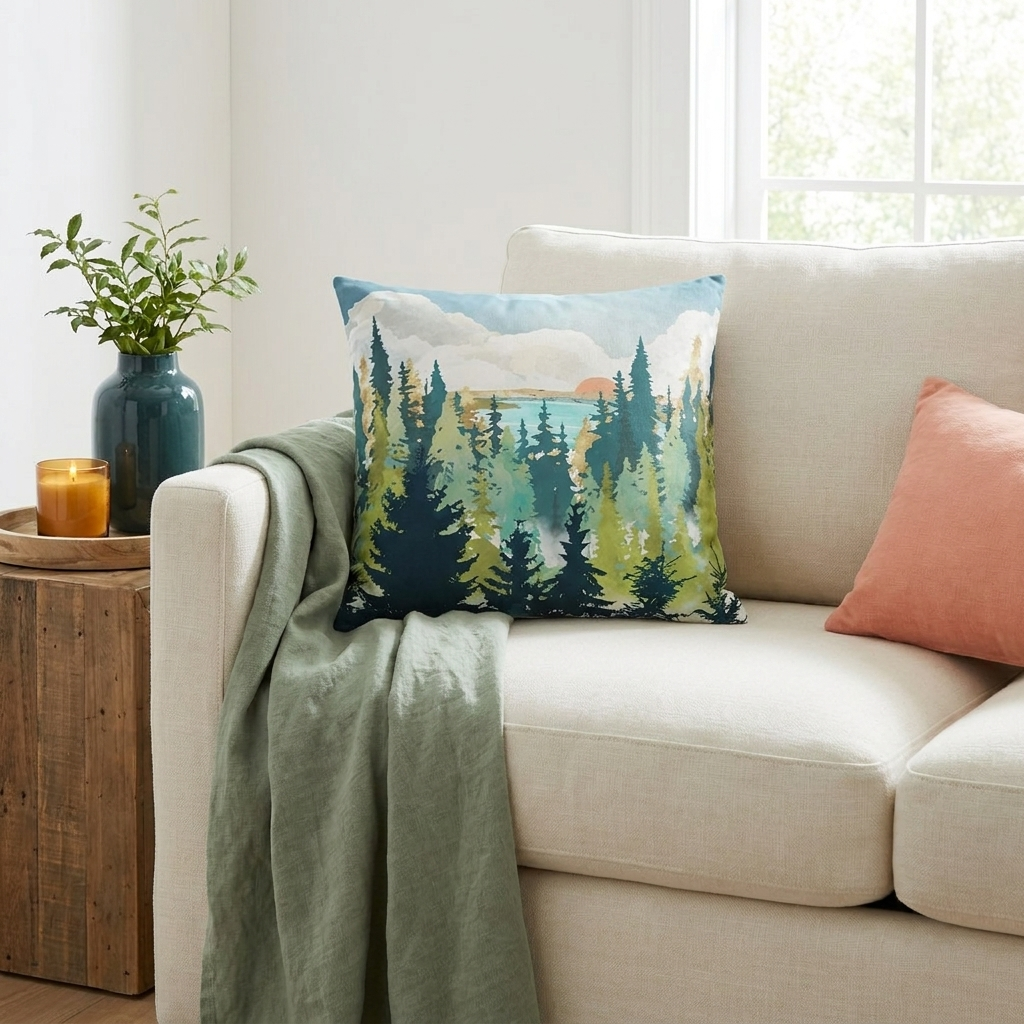 Summer View - Decorative Pillow Cover