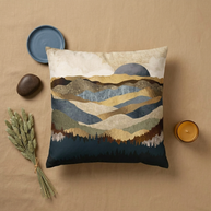 Golden Vista - Decorative Pillow Cover