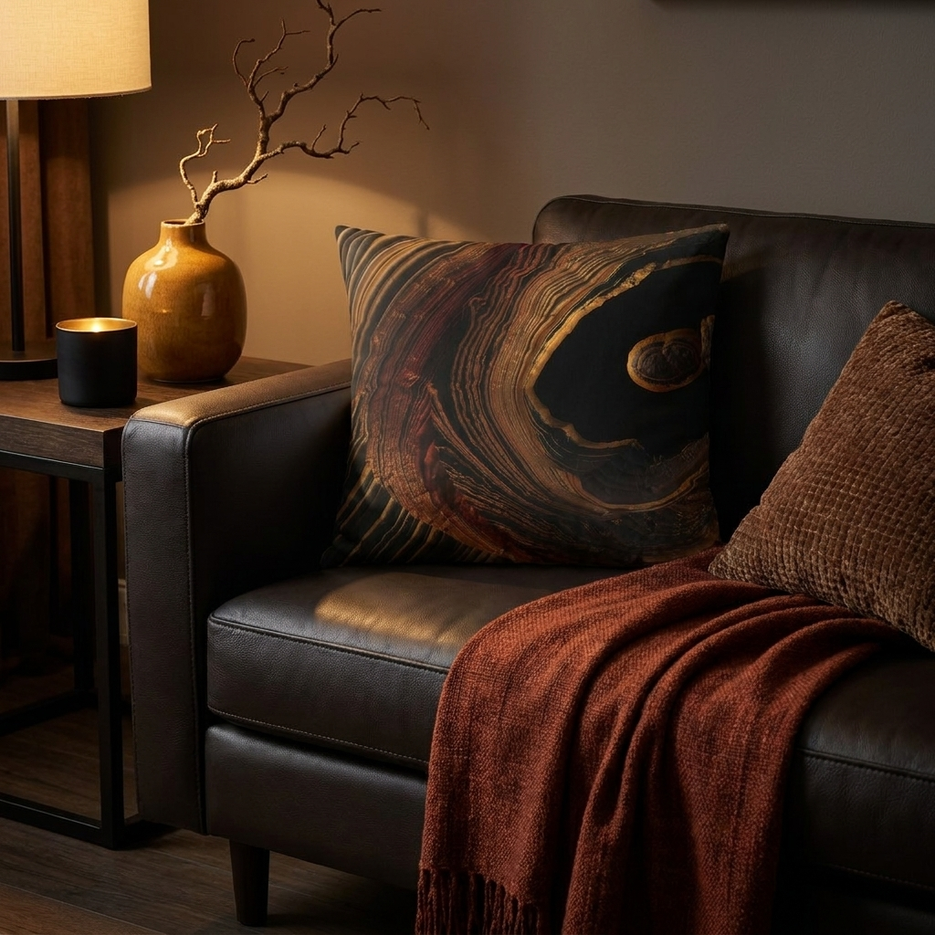 Tigers Eye Canyon - Decorative Pillow Cover