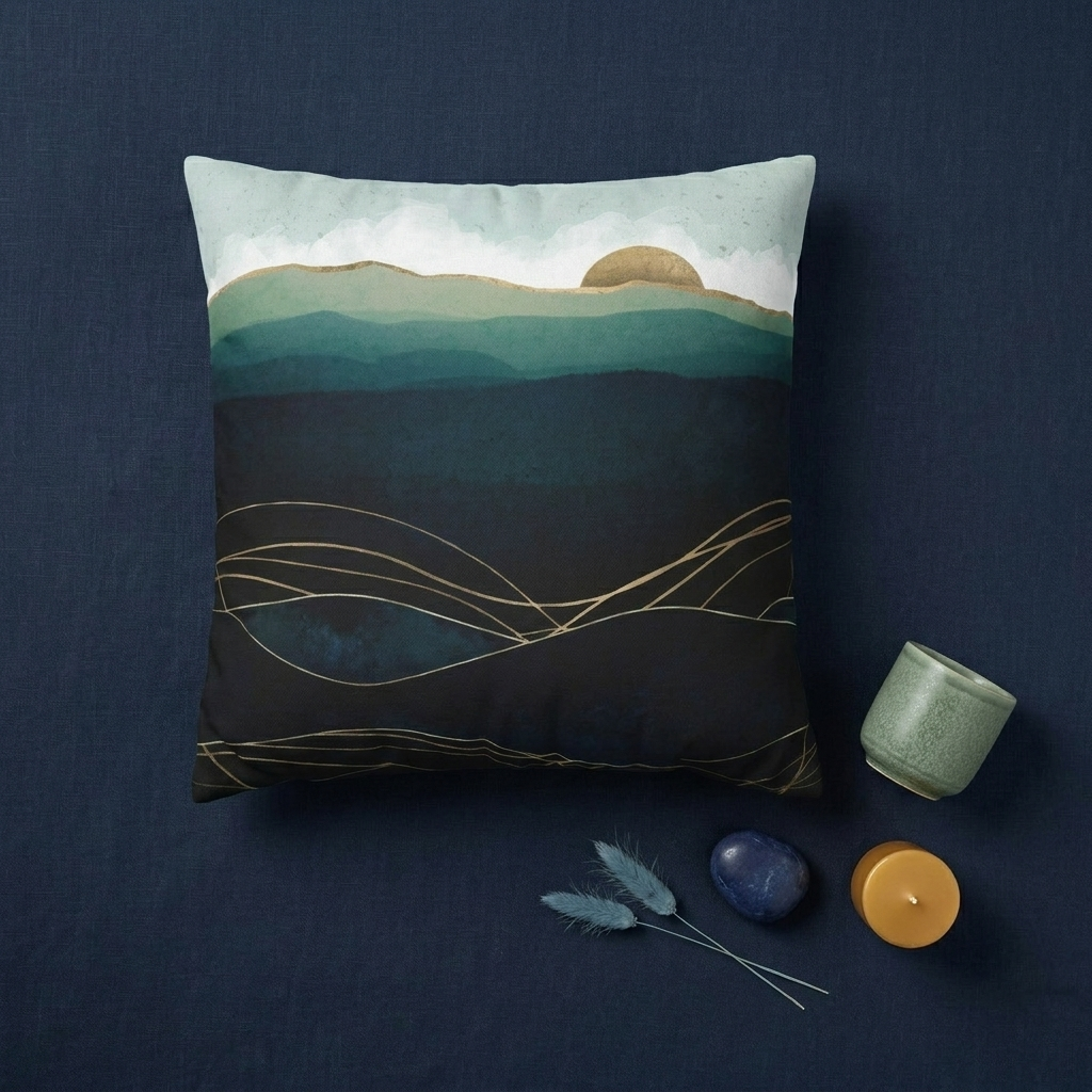 Indigo Waters - Decorative Pillow Cover