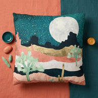 Desert Moon Vista - Decorative Pillow Cover