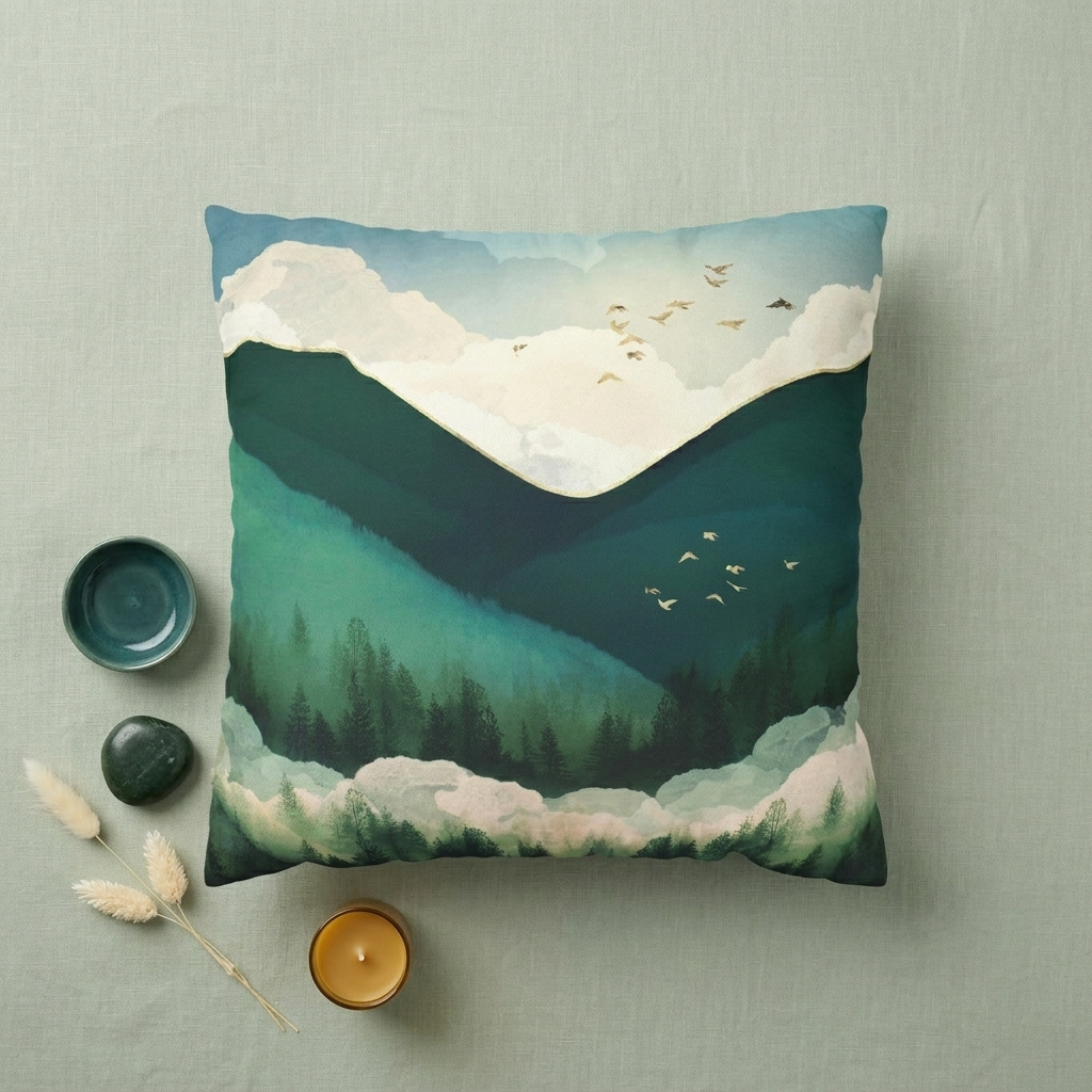 Emerald Hills - Decorative Pillow Cover