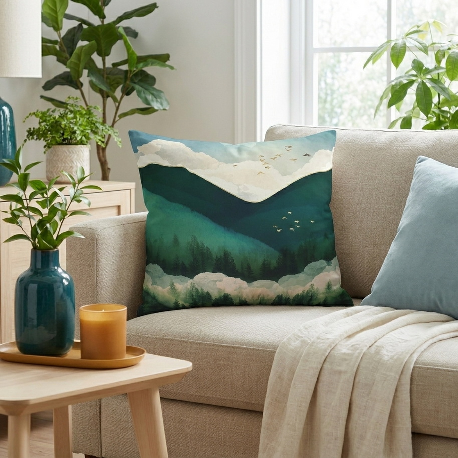 Emerald Hills - Decorative Pillow Cover