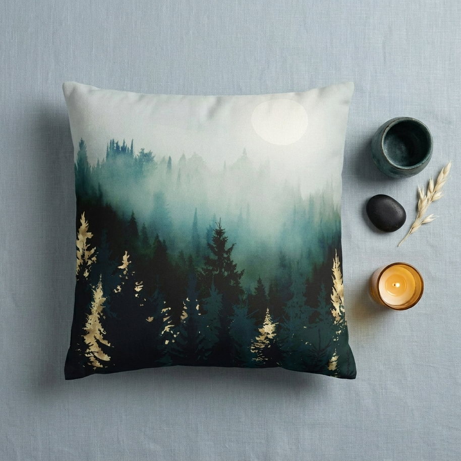 Forest Glow - Decorative Pillow Cover