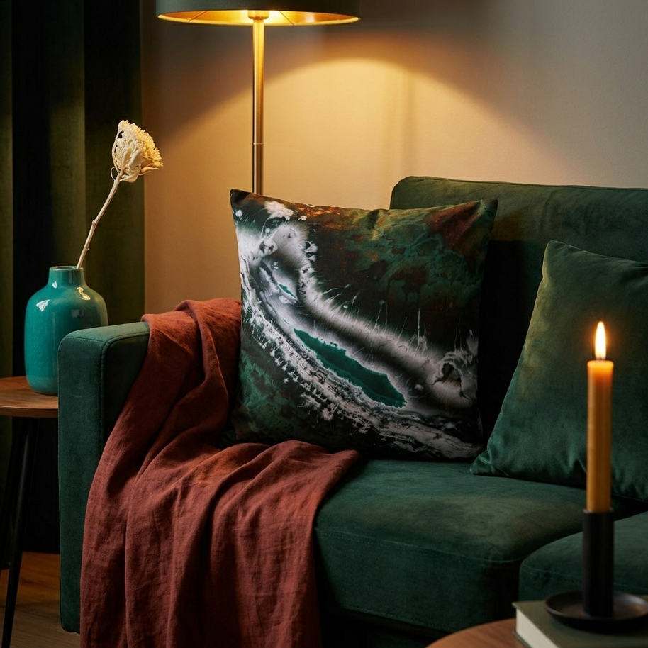 Emarald Agate - Decorative Pillow Cover