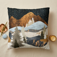 Winter Stars - Decorative Pillow Cover