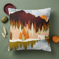 Winter Lake Forest - Decorative Pillow Cover