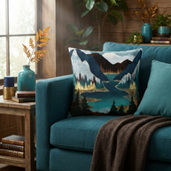 River Vista - Decorative Pillow Cover