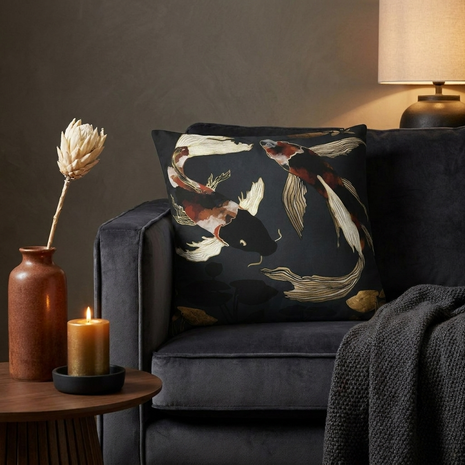 Metallic Koi IV - Decorative Pillow Cover