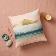 Spring Forest Lake - Decorative Pillow Cover