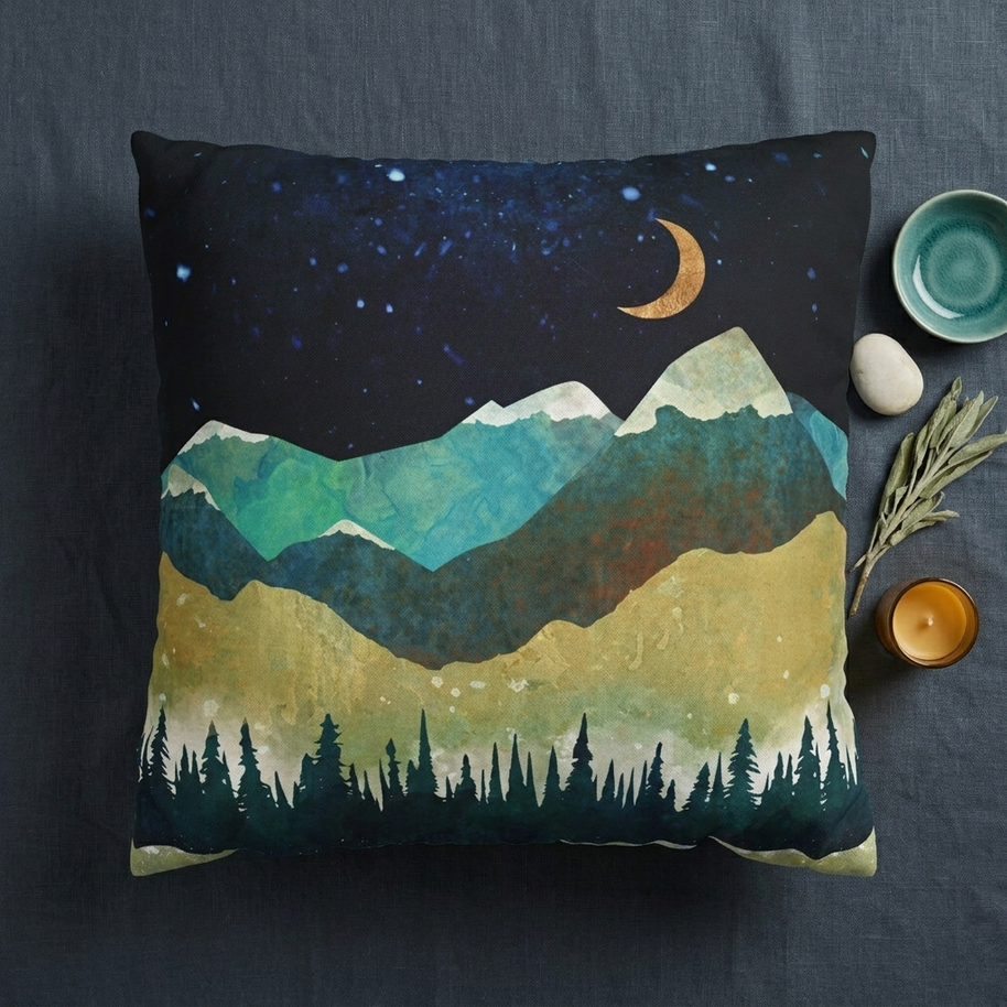 Snowy Night - Decorative Pillow Cover