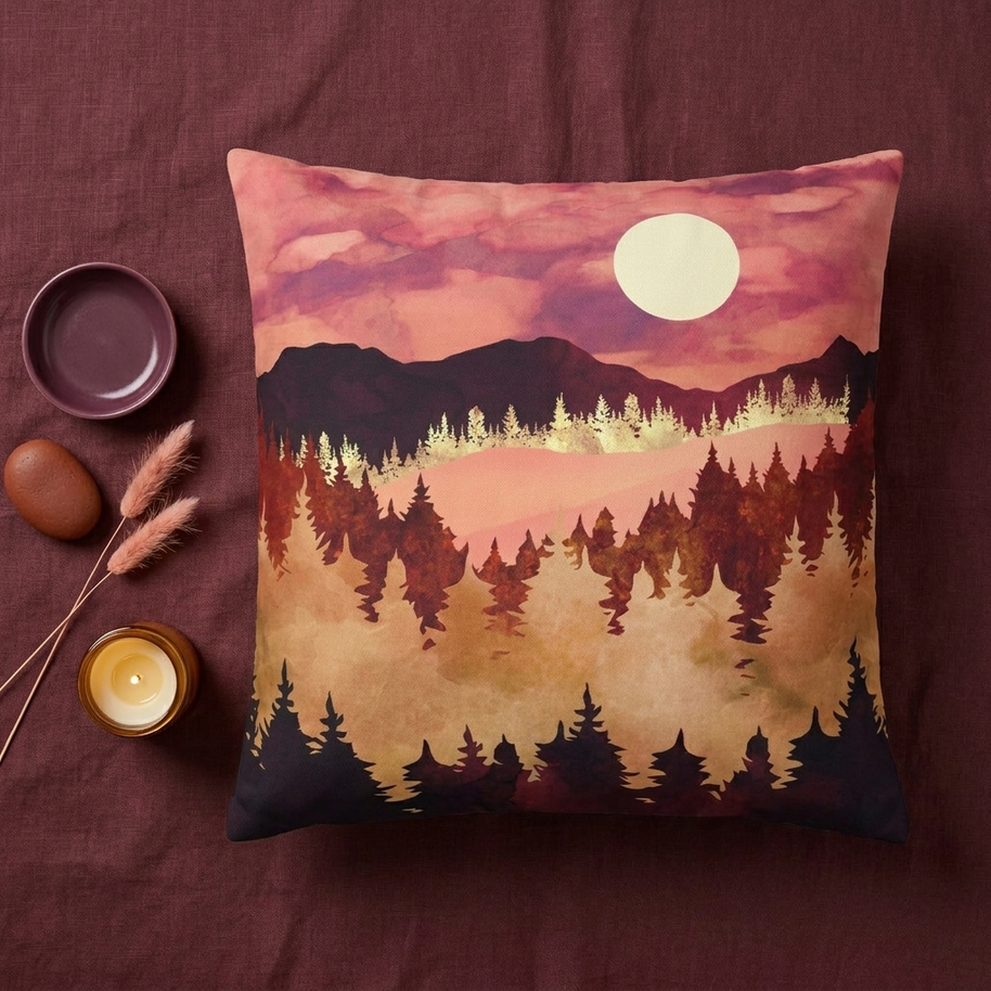 Autumn Sunset - Decorative Pillow Cover