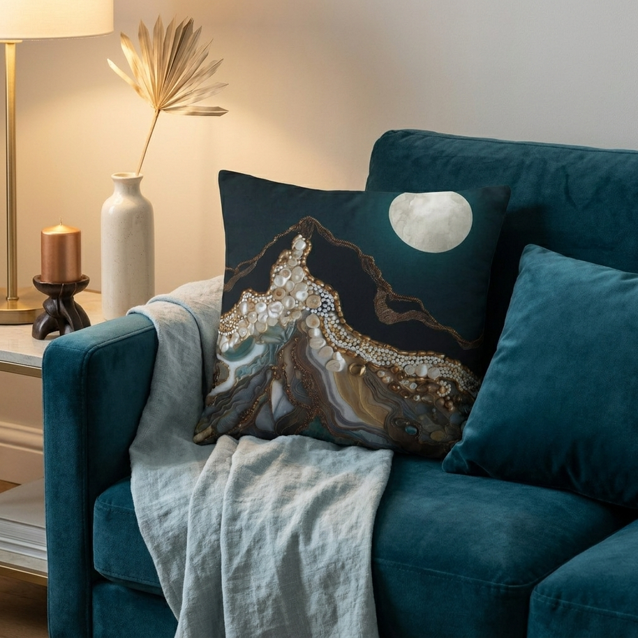 Jewel Mountain - Decorative Pillow Cover