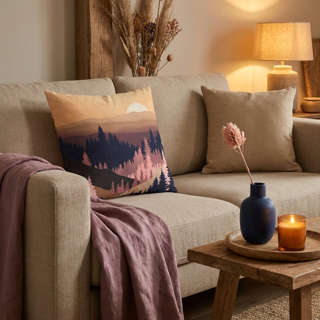 Summer Dusk - Decorative Pillow Cover