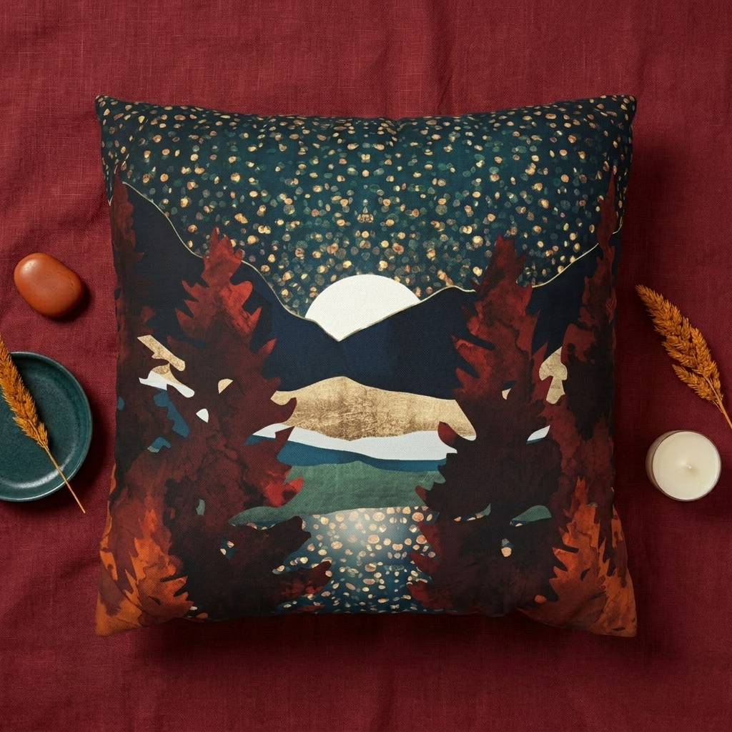 Star Sky Reflection - Decorative Pillow Cover