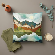 Spring Mountains - Decorative Pillow Cover