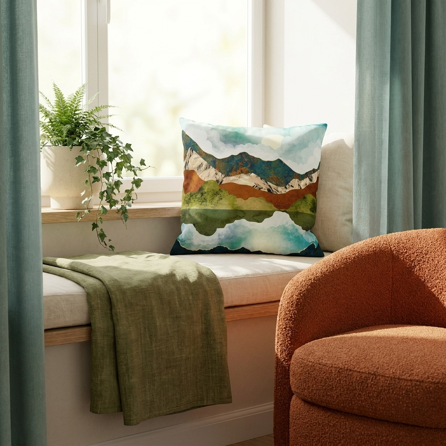 Spring Mountains - Decorative Pillow Cover