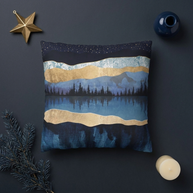 Midnight Lake - Decorative Pillow Cover