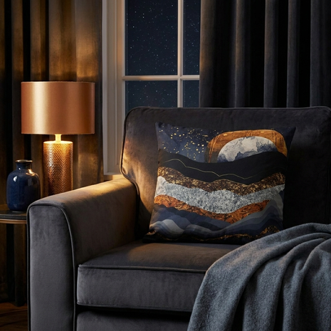 Metallic Mountains - Decorative Pillow Cover