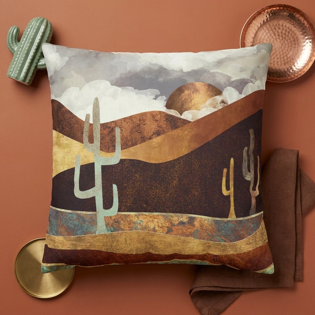 Patina Desert - Decorative Pillow Cover