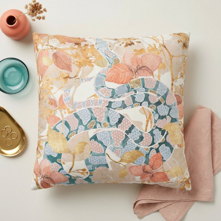 Coral Spring Garden - Decorative Pillow Cover