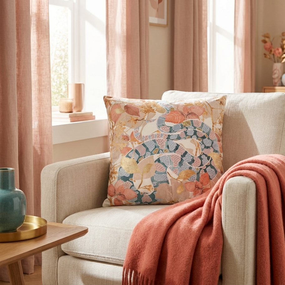 Coral Spring Garden - Decorative Pillow Cover