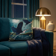 Evening Heron - Decorative Pillow Cover