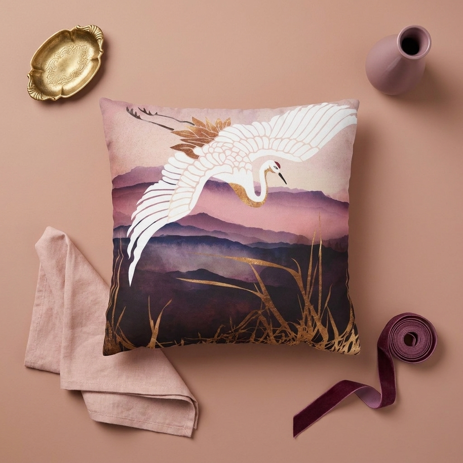 Elegant Flight III  - Decorative Pillow Cover