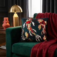 Metallic Koi  - Decorative Pillow Cover