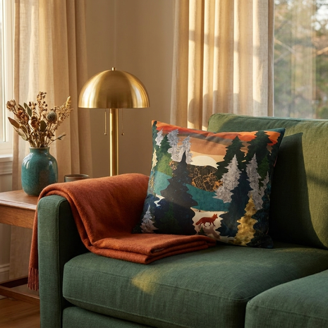 Amber Fox  - Decorative Pillow Cover