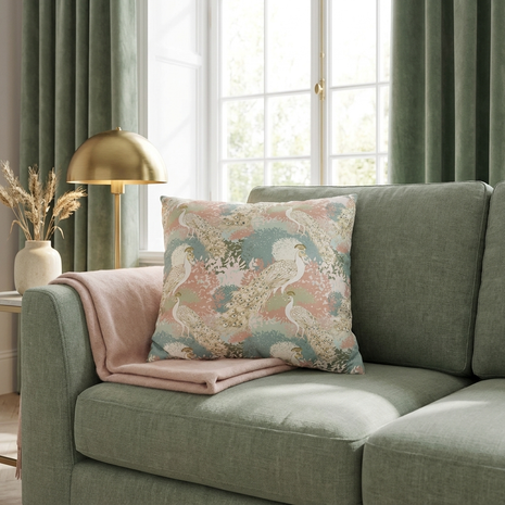 Peacock Garden - Decorative Pillow Cover