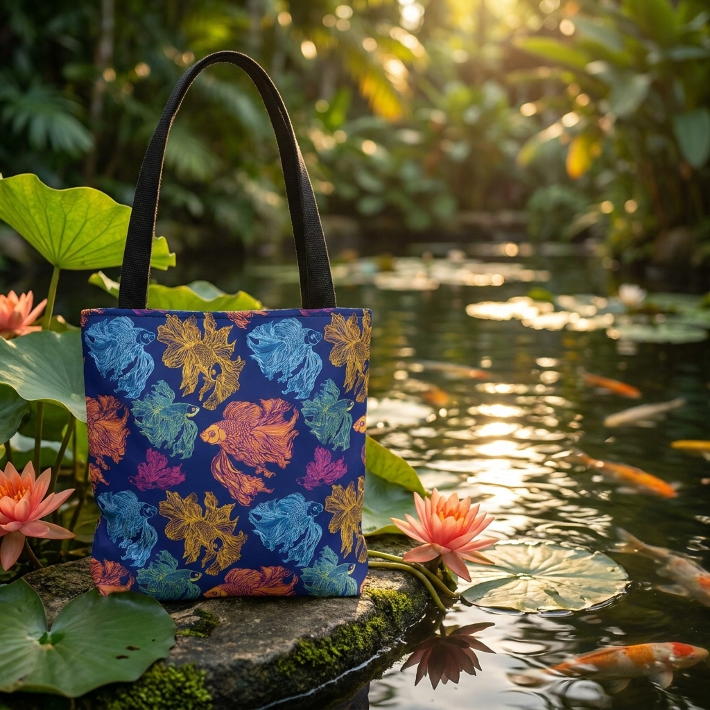Betta Fish Color Pop - Tote Bag