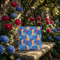 Botanical Leopard Blue - Tote Bag