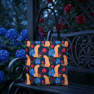 Botanical Leopard with Navy - Tote Bag