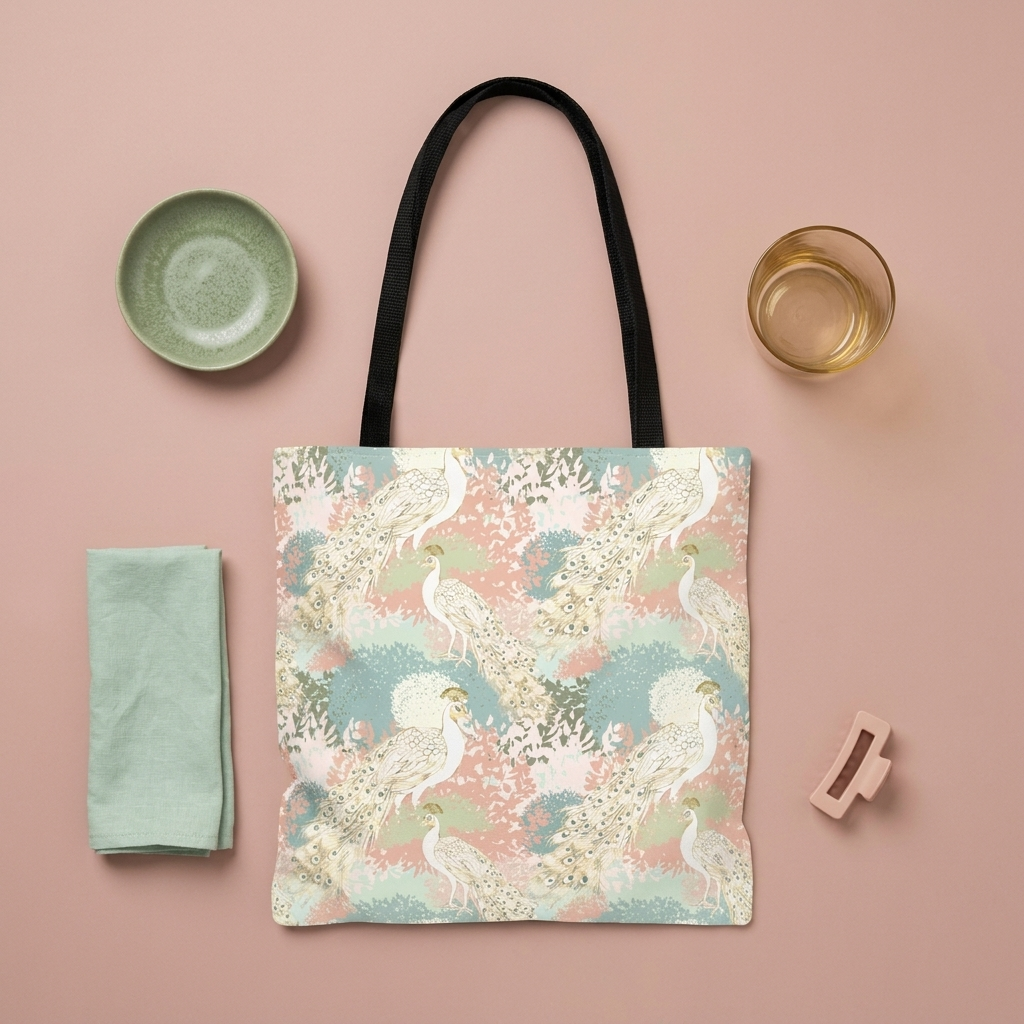 Peacock Garden - Tote Bag