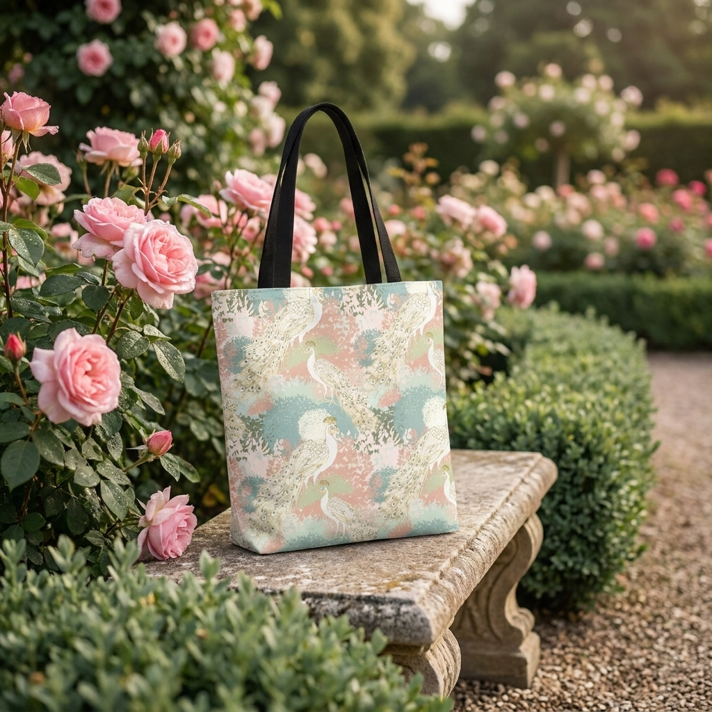 Peacock Garden - Tote Bag