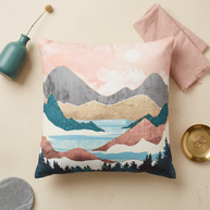 Lake Sunrise - Decorative Pillow Cover