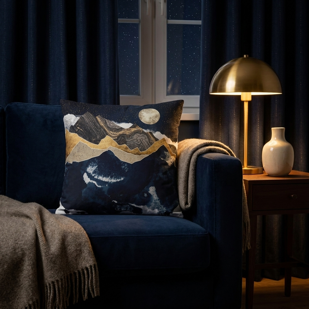 Midnight Winter - Decorative Pillow Cover